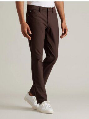 RHONE Fields Five Pocket Pants Ristretto Brown Mens Size 32